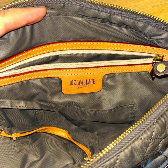 MZ WALLACE Small Crosby Quilted crossbody with gold accents - Picture 12 of 14